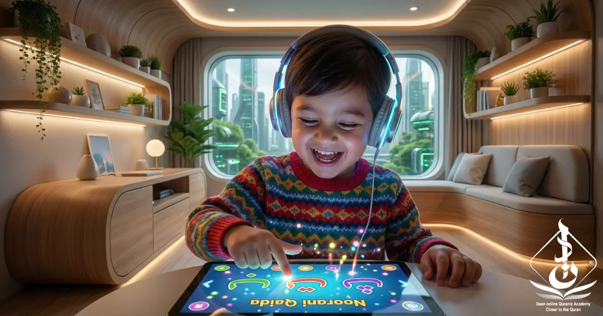 signs child is ready for noorani qaida — young Muslim child engaged in learning Arabic letters