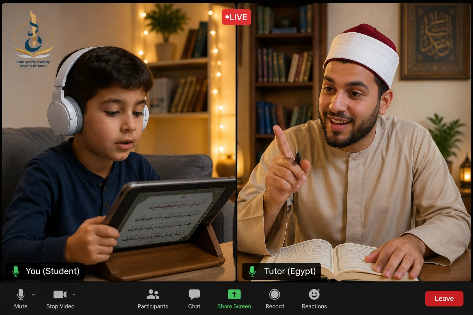 affordable Quran classes for kids — live 1-on-1 online Tajweed session with certified tutor