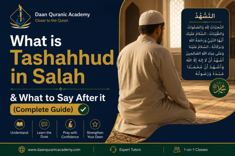 What is Tashahhud in Salah & What to Say After it (Complete Guide) | Daan Quranic Academy