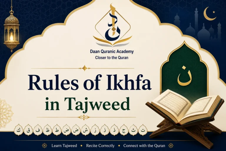 Rules of Ikhfa in Tajweed: Letters & 10 Examples from Quran