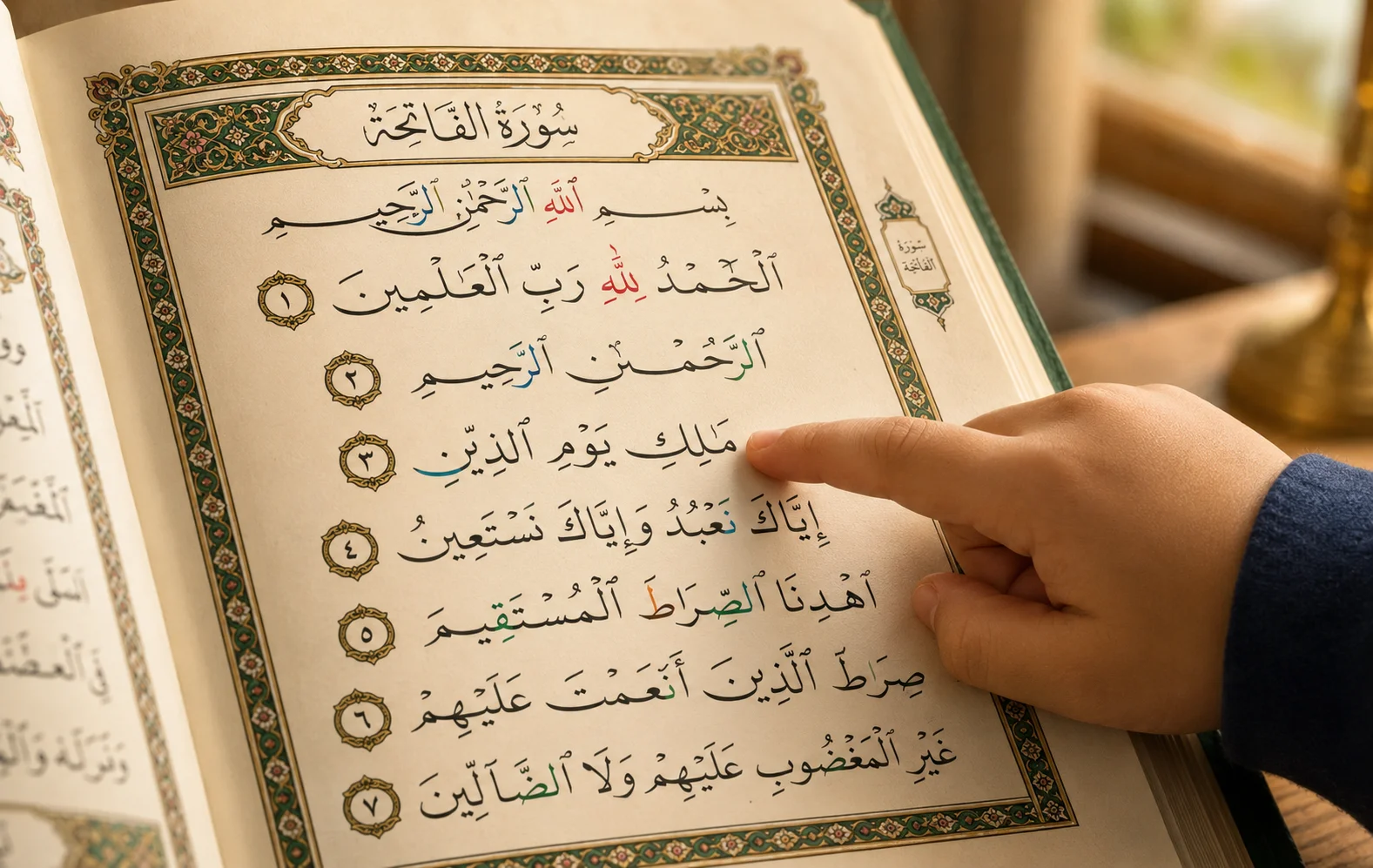 Tajweed Symbols in Quran — close-up of Mushaf page highlighting colored tajweed marks and stop signs