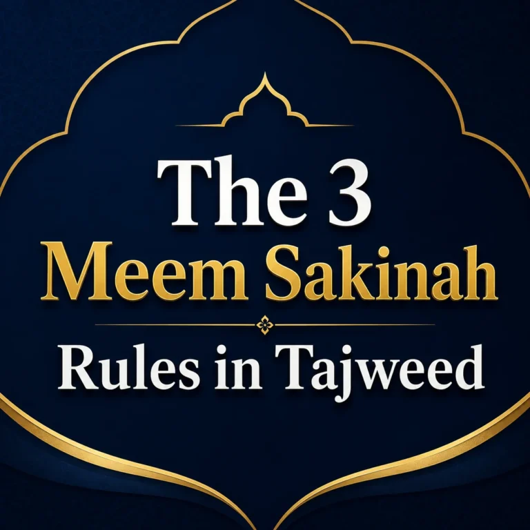 The 3 Meem Sakinah Rules in Tajweed (With Quran Examples)
