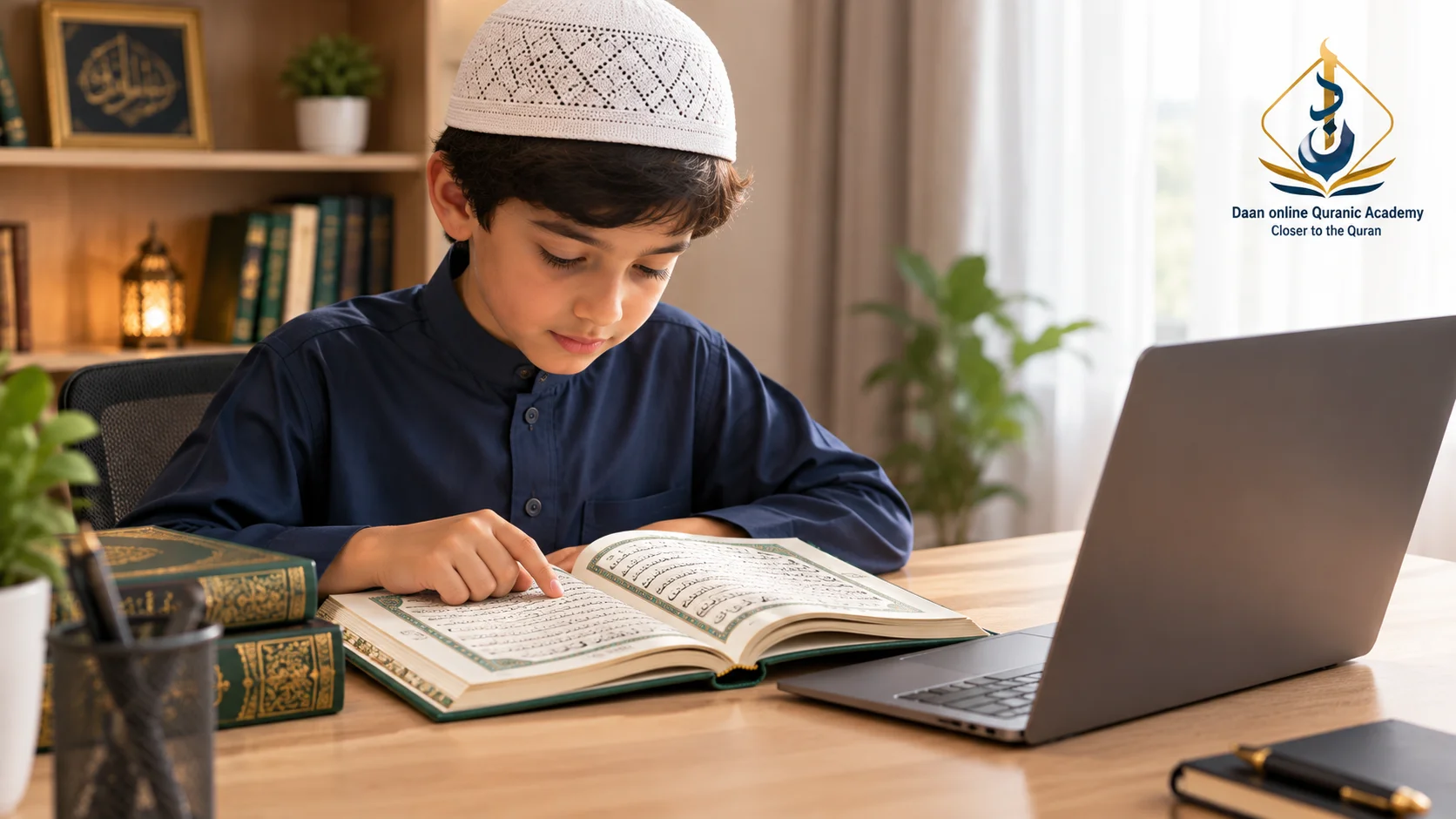stopping signs in quran — student and tutor reviewing a waqf mark during a live online Tajweed session